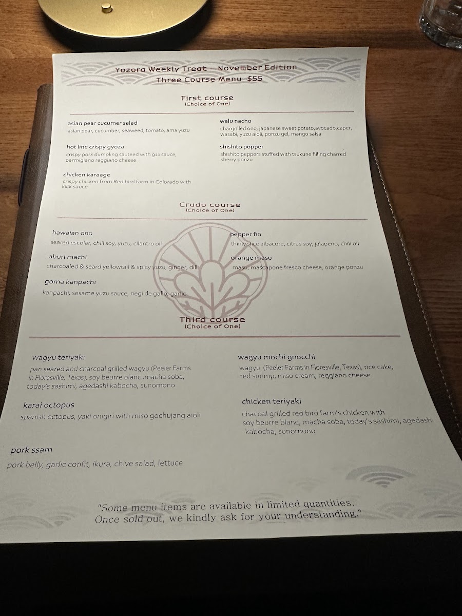 Menu Yozora Japanese Kissa Restaurant-4